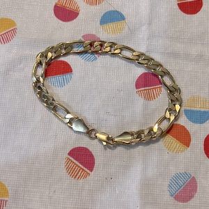 Faux gold chain bracelet